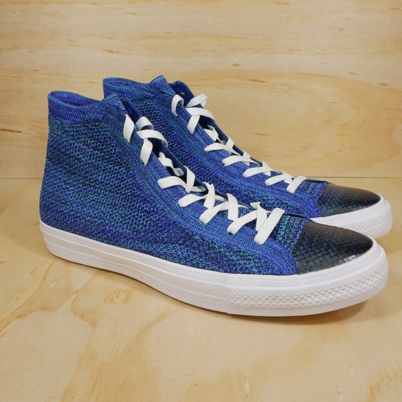 NEW Converse Chuck Taylor All Star Blue Flyknit - Picture 3 of 8